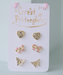 Gp Boutique Dazzle Studded Earrings 3 Pk