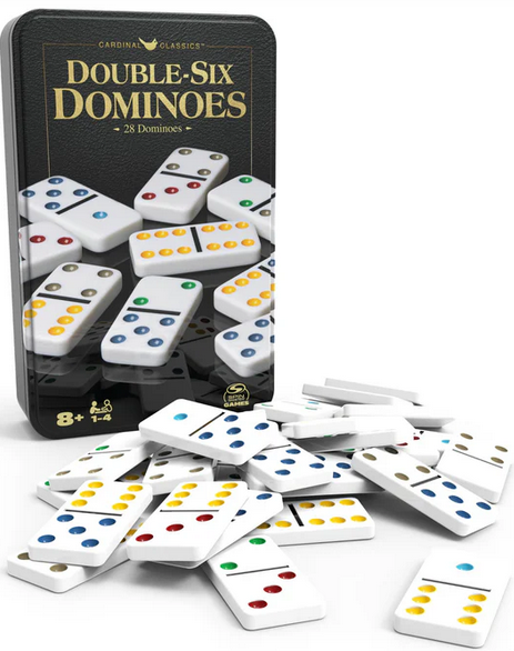 Dominoes Double Six Tin Box