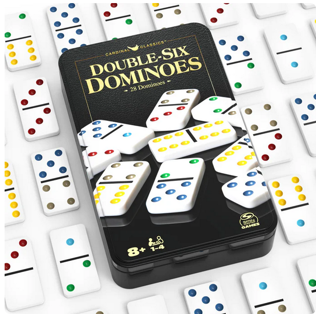 Dominoes Double Six Tin Box
