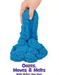 Kinetic Sand 2lb Blue Colour Bag 