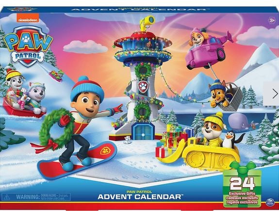 Paw Patrol Advent Calendar (24 Exclusive Gifts) Ages:3+