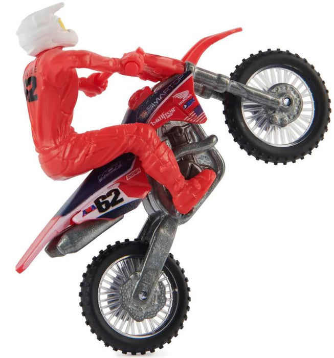 Ama Supercross 1.24 Scale Motorbike With Rider No  Assorted