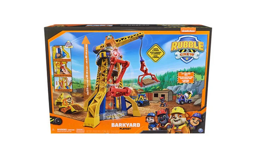 Paw Patrol Rubble & Crew Bark Yard Crane Tower Playset