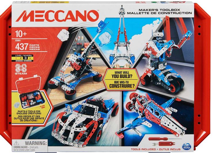 Meccano Makers Toolbox (437pc) Ages:10+