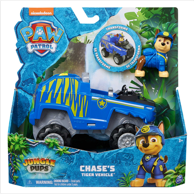 Paw Patrol Jungle Rescue Chase Vehicle And Pup Pack