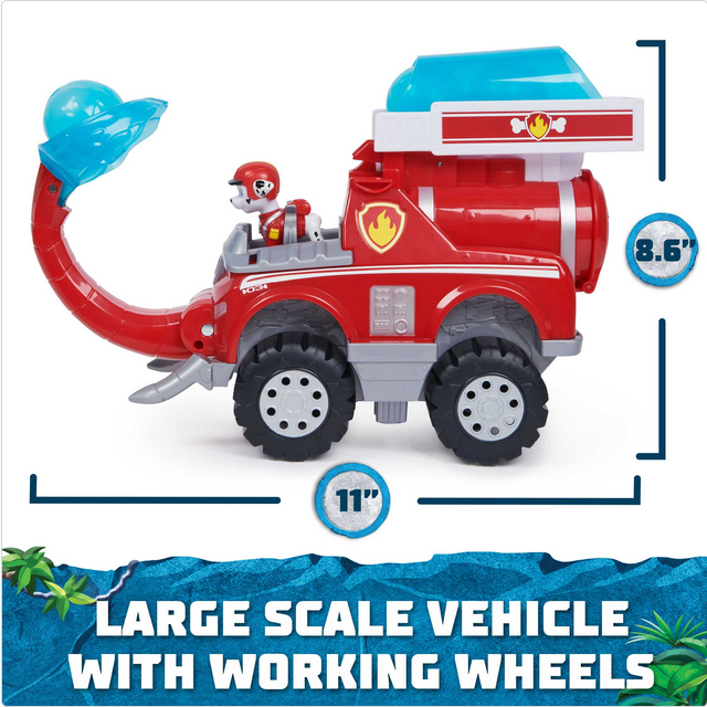 Paw Patrol Jungle Rescue Marshall Vehicle And Pup Pack