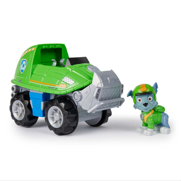 Paw Patrol Jungle Rescue Rocky Vehicle And Pup Pack
