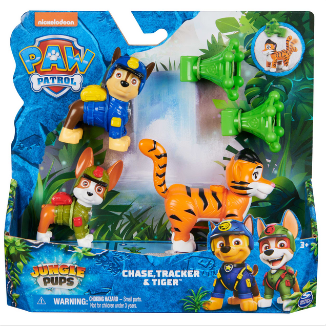 Paw Patrol Jungle Rescue Pups Chase, Tracker & Tiger