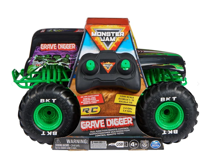 Monster Jam Rc 1:15 Scale Grave Digger Vehicle 