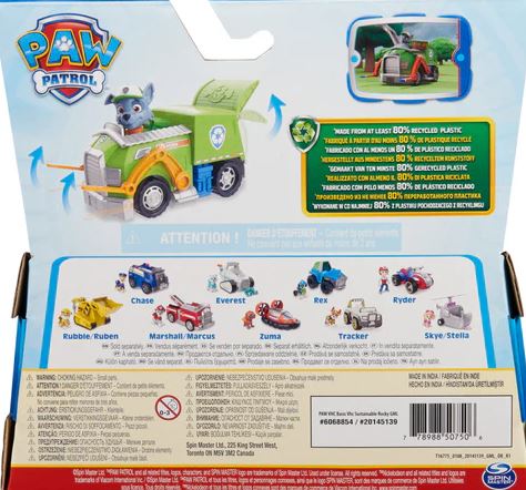 Paw` Patrol Rock's Recycle Truck With Figure