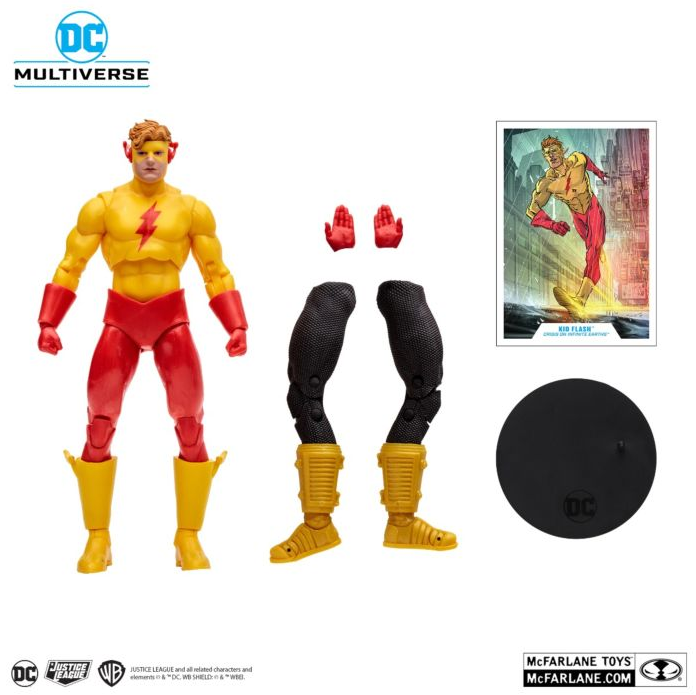 Dc Build-a-figure Crisis On Infinite Earths Kid Flash 7 Inch Figurine