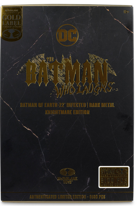 Dc Multiverse 7" Batman Opn Earth-22 Infected Dark Metal Knightmare Edition