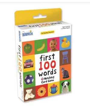 First 100 Words Matching Card Game