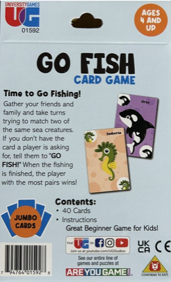 Go Fish Card Matching Game