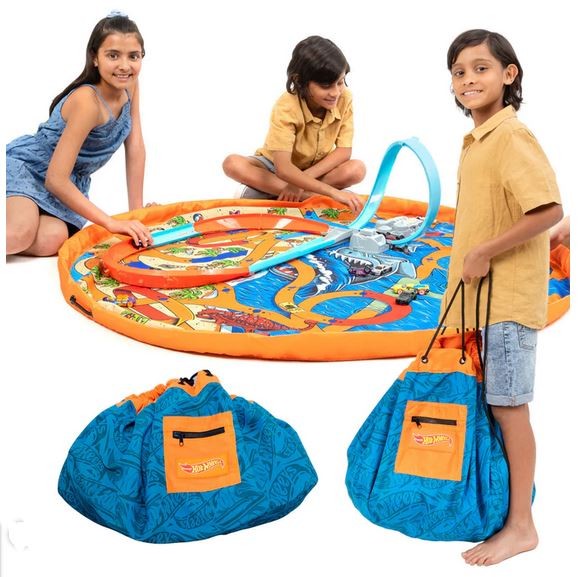 Hotwheels 2 Sided Toy Bag & Play Mat