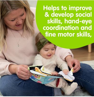 Lamaze Accordion Bus Soft Sensory Cloth Book