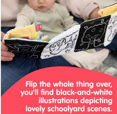 Lamaze Accordion Bus Soft Sensory Cloth Book