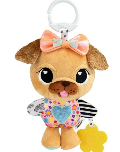 Lamaze Lovey The Pug Tactile Plush Clip N Go Infant Toy