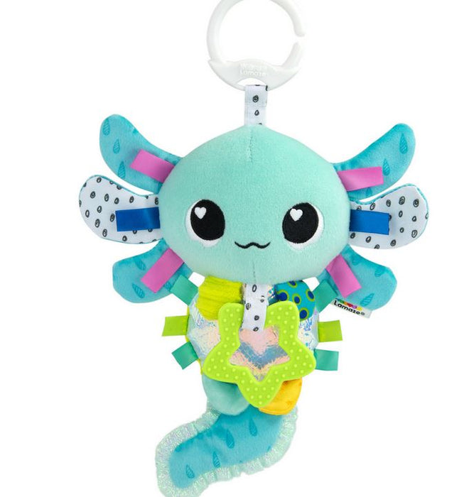 Lamaze The Axolotl Clip & Go Plush Take A-long