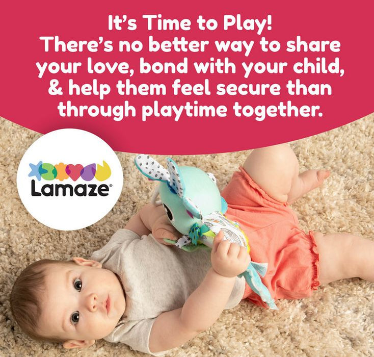 Lamaze The Axolotl Clip & Go Plush Take A-long