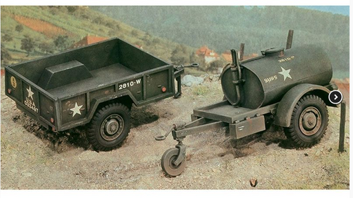 Italeri 250 Gal.s Tank Trailer - M101 Cargo Trailer 1:35