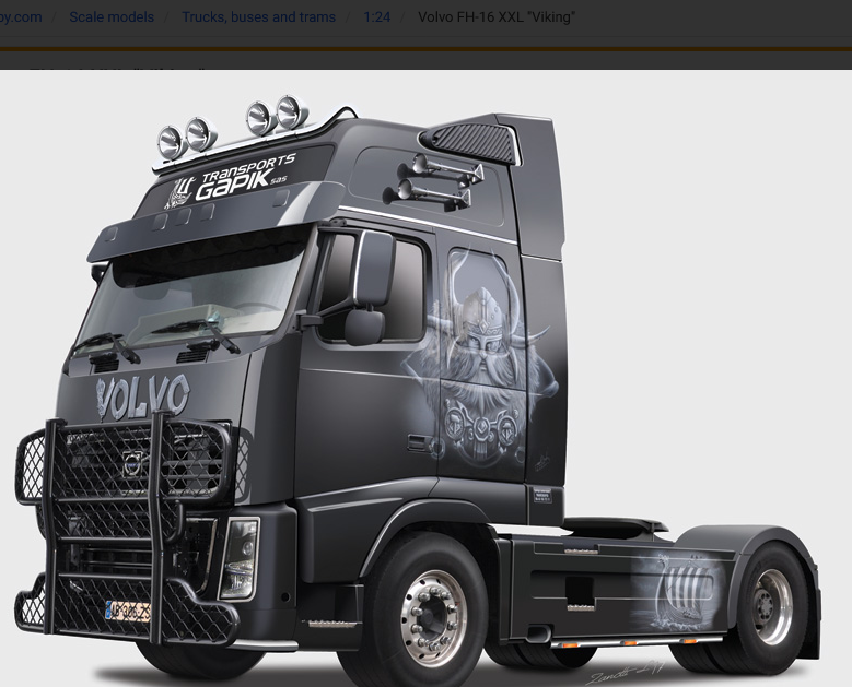 Italeri 1.24 Volvo Fh16 Viking Model Truck Kit
