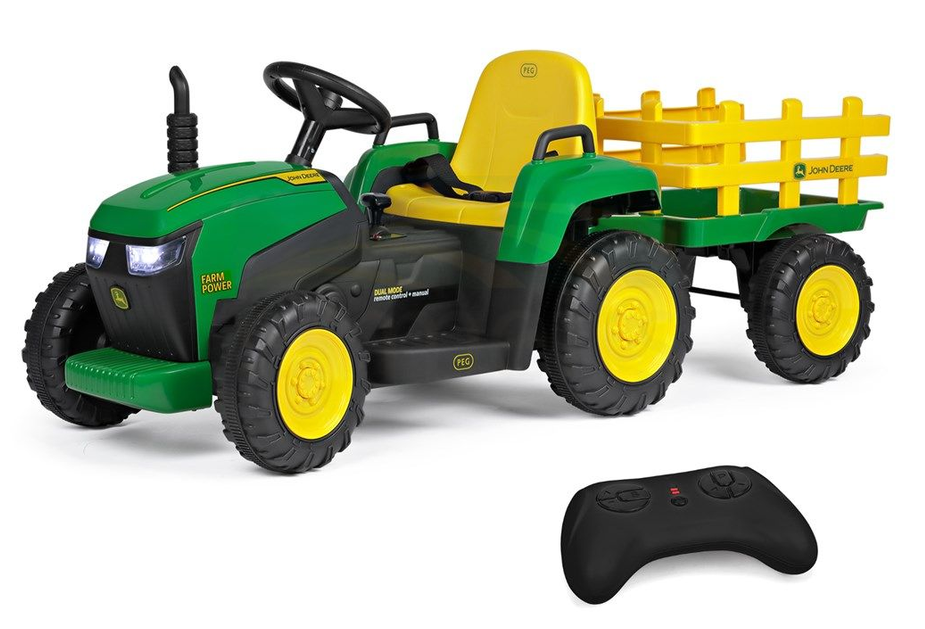 John Deere 12v Farm Power Tractor With Remote Control
