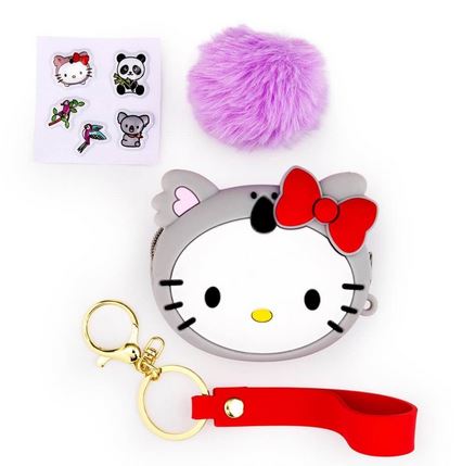 Hello Kitty And Friends Purse With Keyring + 4 Surprises Assorted
