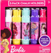 Barbie 5 Pack Adjustable Chalk Holders With Chalk