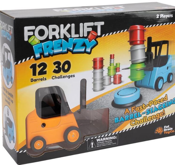 Forklift Frenzy Barrel-stacking Game Ages:6+
