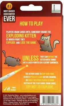Exploding Kittens 2 Player Card Game Ages:7+