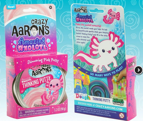 Amazing Arron's Trendsetter Thinking Putty Axolotl