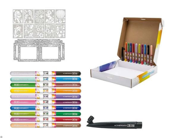 Chameleon Kids Sparay Station 20 Marker Creativity Kit