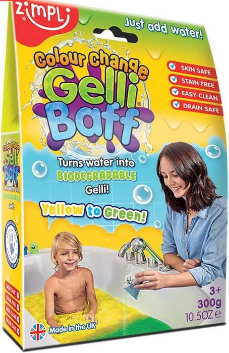 Gelli Baff Colour Change Yellow To Green