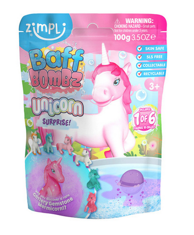 Zimpli Kidz - Baff Bombz - Unicorn Surprise