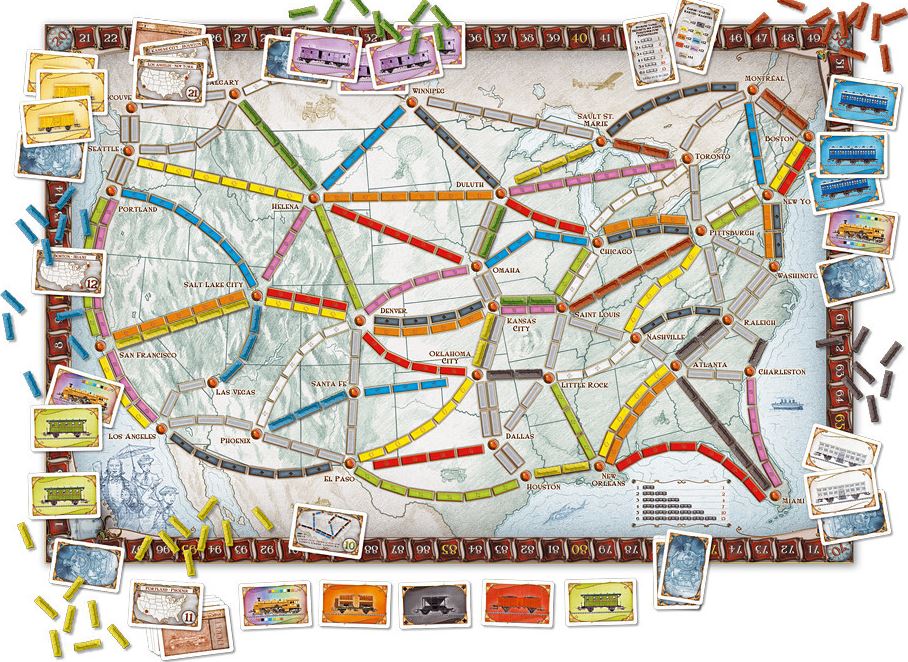 Ticket To Ride North America Days Of Wonder