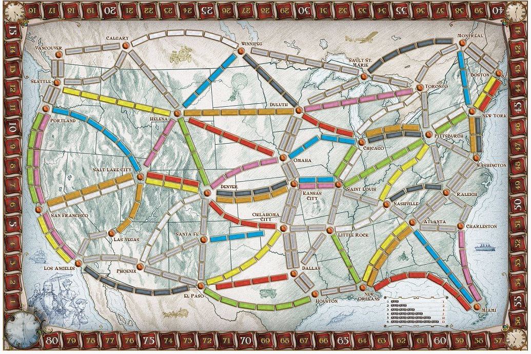 Ticket To Ride North America Days Of Wonder