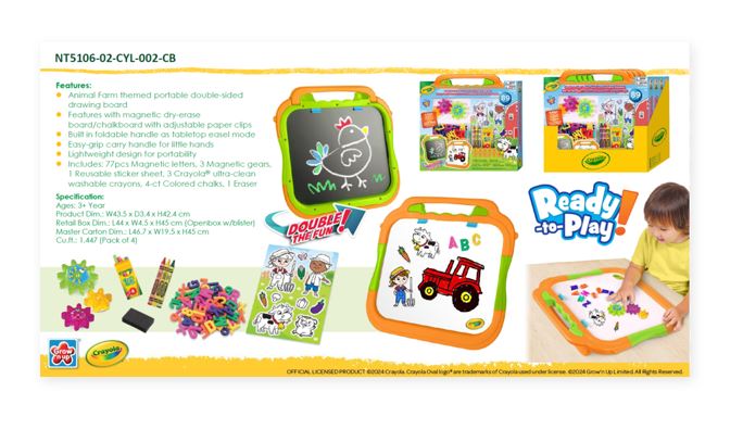 Crayola 2 Sided Board Farm Playset