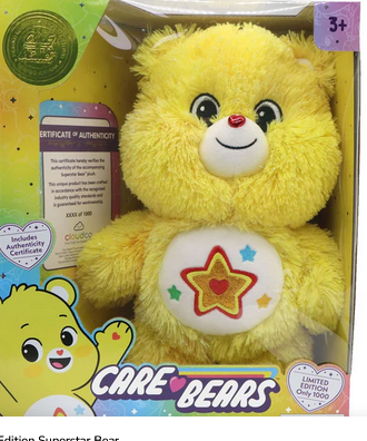Care Bear Superstar Ltd Edition Plush Bear