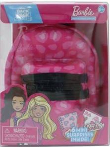 Barbie Mini Activity Backpack Pink With 6 Mini Surprises
