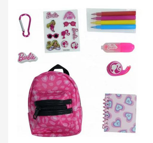 Barbie Mini Activity Backpack Pink With 6 Mini Surprises