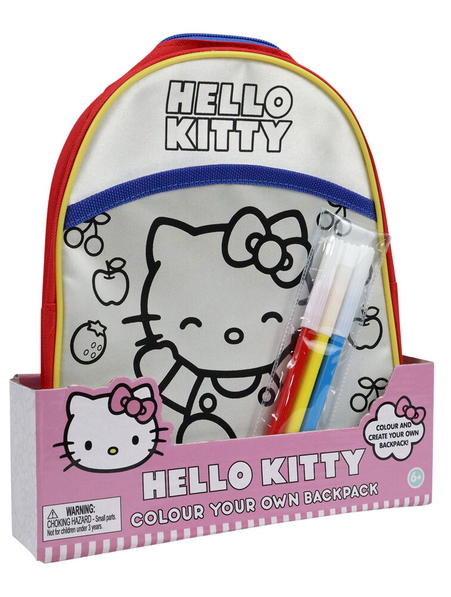 Hello Kitty Colour Your Own Backpack