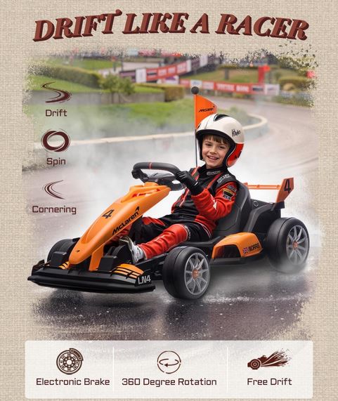 Mclaren Piastri 24 Volt F1 Ride-on Kart