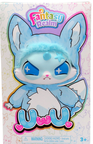 Uwu Fantasy Realm 6in" Plush Angy Blue