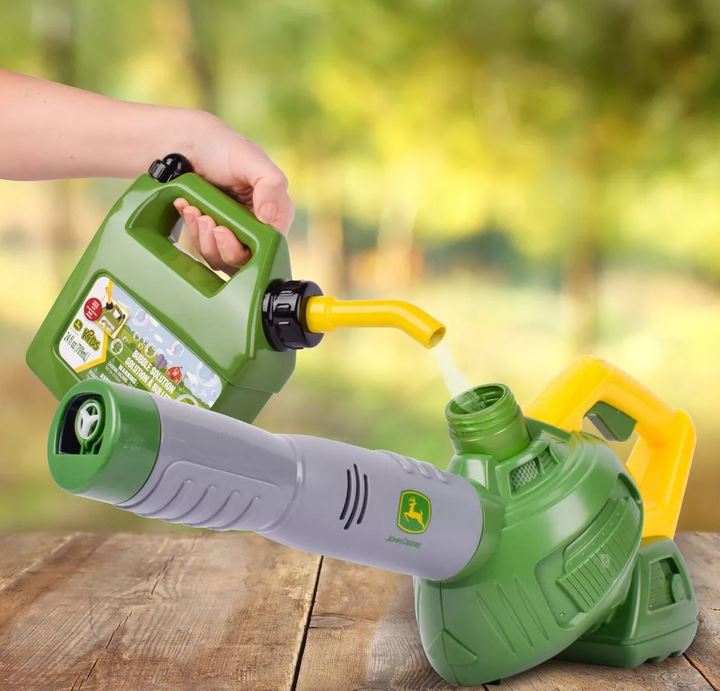 John Deere Bubble Leaf Blower With Bubble Refill Gas Can