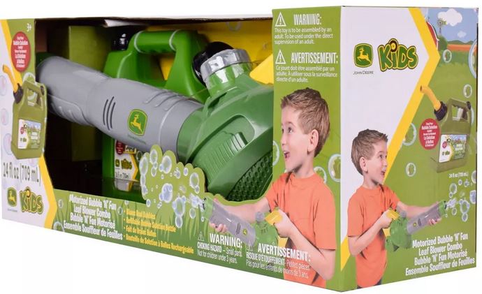 John Deere Bubble Leaf Blower With Bubble Refill Gas Can