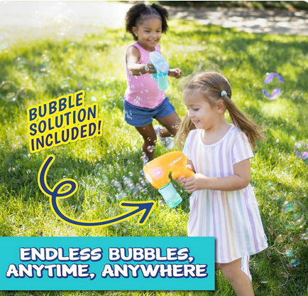 Max Bubbles Super Light Up Bubble Blower With 118ml Bubble Solution 