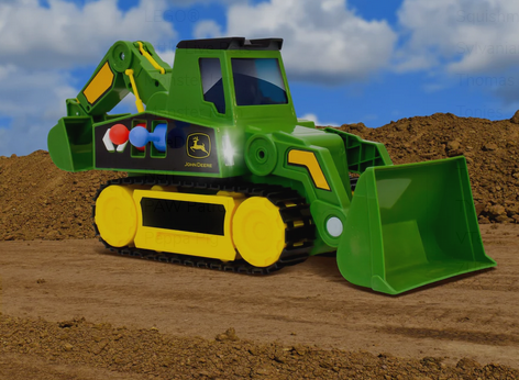 John Deere 2-in-1 Mega Excavator 46cm Motorised With Lights & Sounds