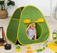 John Deere Pop-up Camping Tent Set With Fire Pit - Working Lantern And Accessories