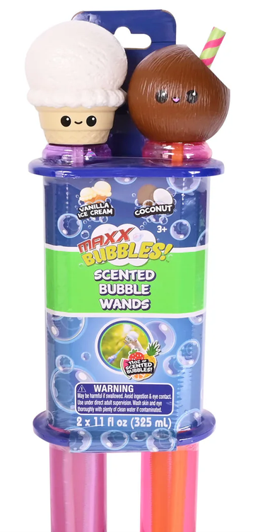 Maxx Bubbles Scented Bubble Wands 2pk